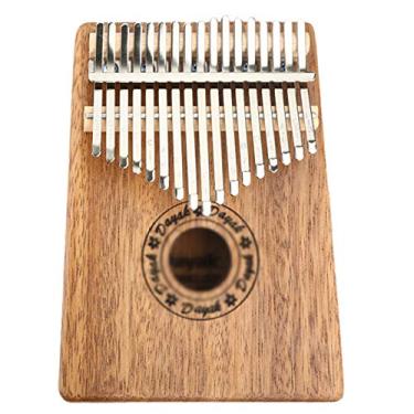 Imagem de 10||piano de dedo Kalimba com 17 teclas, percussão de teclado Marimba, piano Mbira para amantes de música piano de dedo, com piano de martelo de afinação, (18 cm x 13 cm) Xiangsimu de 17 tons