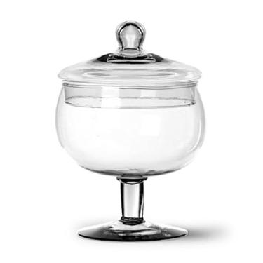 Imagem de Bomboniere Maracanã Grande Com Tampa Potiche 2l Vidro Cristal (Transparente)