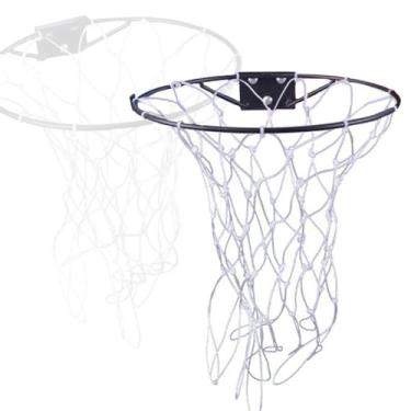 Imagem de Aro Cesta De Basquete 36 Cm Compatível com Bola Oficia + Rede Em Nylon + Parafusos