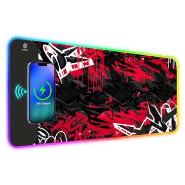 Imagem de Mouse pad RGB para jogos 5/7,5/10/15W com 10 modos de luz, mouse pad ToLuLu LED para teclado de computador, mousepad, 800 x 300 x 4 mm, tapete de mesa grande estendido para jogos, MacBook, laptop, PC,