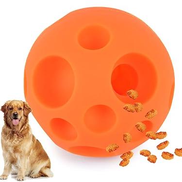 Imagem de Bolas de brinquedo para cães Evan, bola complicada de 12 cm, distribuidora de comida, divertida, interativa, distribuidora de comida, quebra-cabeça, bola de brinquedo para mastigar para cães, tigela