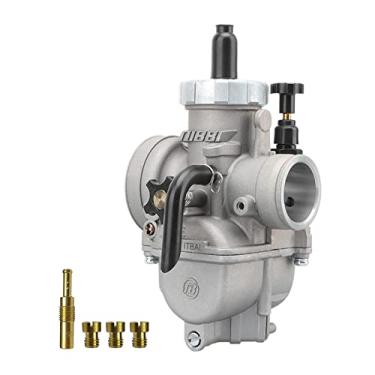 Imagem de NIBBI Carburador PE30 mm, carburador de motocicleta com jatos de carboidratos para motor de motocicleta 250 cc—300 cc para mini bicicleta de sujeira de 2/4 tempos YAMAHA KAWASAKI SUZUKI Apollo Scooter Esfregão