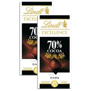 Imagem de Kit 2 Chocolate Lindt Excellence - Chocolate 70% Cacau 100G