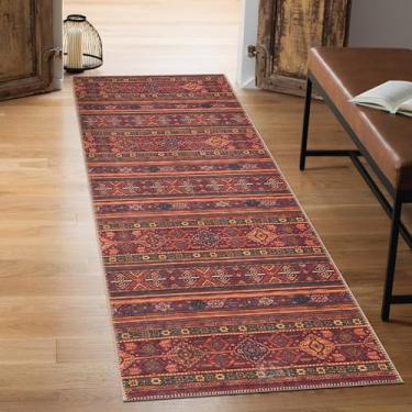 Imagem de Keen Home Design Tapete 5 x 25 cm – Passadeira lavável à máquina com suporte antiderrapante, ideal para corredor, entrada, cozinha, lavanderia - vintage, fácil de limpar, durável, tapete de pelo baixo