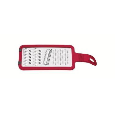 Imagem de Ralador Universal Tramontina Utilitá Em Aço Inox E Cabo Em Abs Com Suportes Em Borracha Vermelho Tramontina