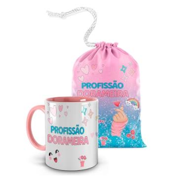 Imagem de Caneca Rosa Dorama - Profissão Dorameira + Saquinho