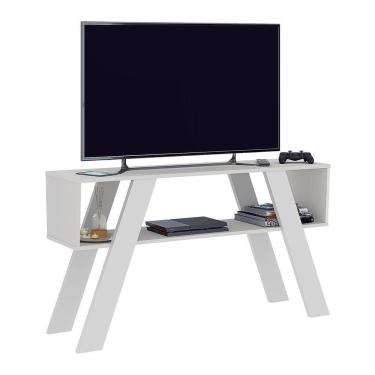 Imagem de Rack Detroit Sala Para Tv Até 55 Polegadas Branco Fosco Branco Fosco