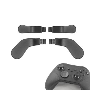 Imagem de Dakexiong 4 Pcs Elite Control Paddles for Xbox One Elite, Elite Controller Metal Paddles for Xbox One Elite Series 2, Elite 2 Core Controller Paddles for Xbox Elite Series 2 (Black)