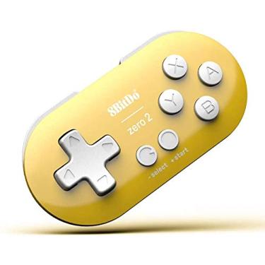 Imagem de 8Bitdo Zero 2 Mini Bluetooth Gamepad for Switch Windows Android MacOS Steam Raspberry Pi (Yellow)