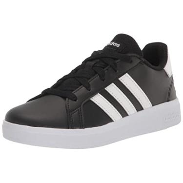 Imagem de adidas Tênis unissex infantil GRAND COURT 2.0 K, Cblack/Ftwwht/Cblack, 1 Little Kid