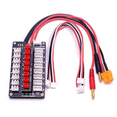 Imagem de YoungRC JST Placa de carregamento paralela 2-3S Lipo placa de carga de equilíbrio de bateria com conectores JST para drone RC helicóptero