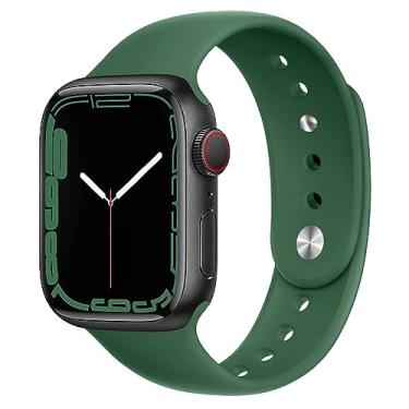 Imagem de Pulseira esportiva de silicone para Apple Watch SE/SE2 3/Series 11 10 9 8 mm, 49 mm e 38 mm, 40 mm, 44 mm, 41 mm, 45 mm, 42 mm, 46 mm, 49 mm, 38 mm, Ultra/Ultra2 3, feminino e masculino