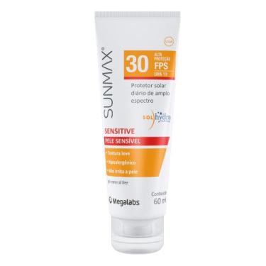 Imagem de Protetor Solar Sun Max Sensitive Fps 30 Gel Creme Com 60ml