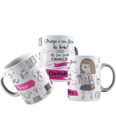 Imagem de Canecas de Porcelana Personalizadas Profissões 10 (Contadora)