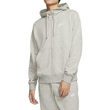 Imagem de Jaqueta com Capuz Nike Club Hoodie Fz Ft - cinza - G