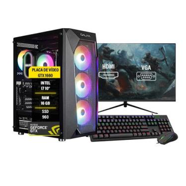 Imagem de Pc Gamer Completo I7 10º 16GB SSD 960 GTX 1660 - AMORIM SHOP
