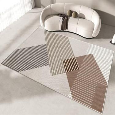 Imagem de Tapetes para sala de estar, decoração moderna para casa, tapetes para quarto, cabeceira, tapete leve, luxuoso, tatami, flanela, 4.200 x 250 cm, 78,7 x 98 pol.