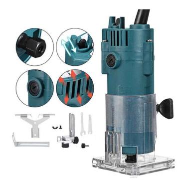 Imagem de Tupia Manual Lâminadora Elétrica Com Guia Corte 710w Tssaper, 110V