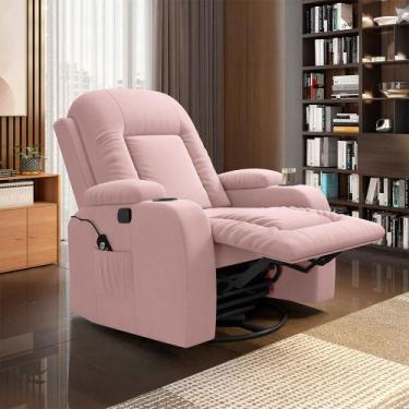 Imagem de Poltrona do Papai Reclinável Giratória e Balanço Sala de Cinema Crihs 