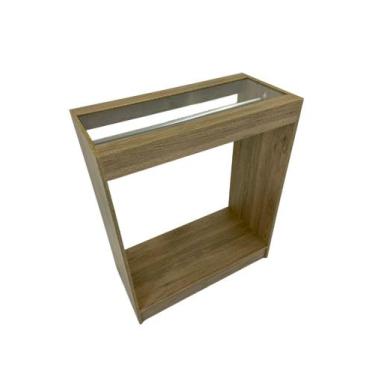 Imagem de Balcão Para Loja Arara Suporte Cabideiro Pendurar Roupa Mdf - Sr Fabri