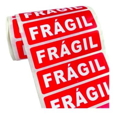 Imagem de Etiqueta Adesiva Frágil 100X30 Milheiro - Artetik Digital
