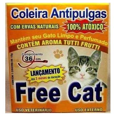 Imagem de Coleira Natural Antipulga Free Cat 36cm Gatos - Cat's Best
