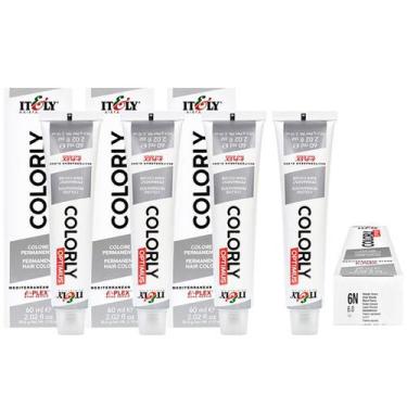Imagem de Itely  Kit c/4 Tintas Colorly 6N Louro Escuro 60 ml
