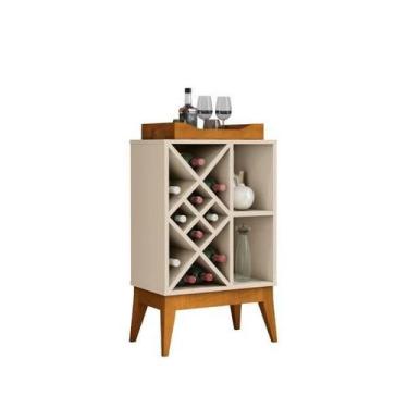 Imagem de Bar / Adega / Buffet / Aparador BAL Retrô com Bandeja Espelhada em Mad