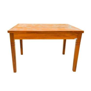 Imagem de Mesa de Jantar 120x80 cm Madeira de Demolição com Pátina - EMPÓRIO ART