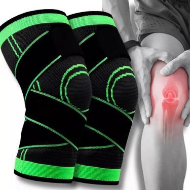 Imagem de Joelheira Compressão Estabilizadora 360º Tensor De Joelho Reforço Orto