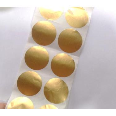 Imagem de Etiqueta Dourada Fosca,  4,5 cM Chancela - 1500 Unid - Teodoro impress