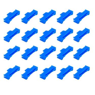 Imagem de 20PCS Servo Cable Clip Lock Servo Extension Cable Connector Clip Lead Wire Lock for RC Airplane Car Boat RC Toy DIY Model Parts (Blue)