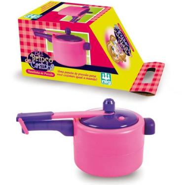 Imagem de Mini Panelinha De Pressao Infantil Rosa - Nig Brinquedos
