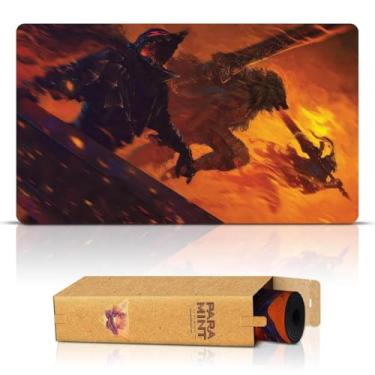 Imagem de Paramint Brothers in Arms (Stitched) - MTG Playmat by Anato Finnstark, Berserk, Elden Ring, Dark Souls Anime - Compatible with Magic The Gathering Playmat - Play MTG, YuGiOh, TCG - Original Designs