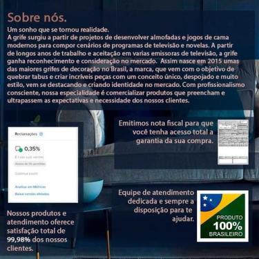 Imagem de Jogo Casal Queen Chevron Chic 7 Pç Edredom 160X240 400 Fios - Casa Da 