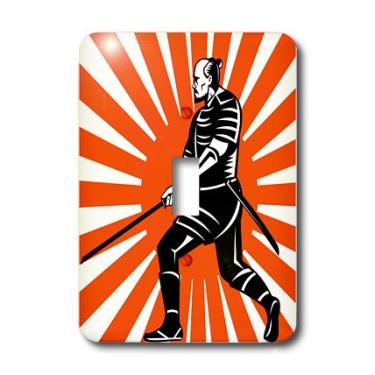 Imagem de 3dRose Lsp_15904_1 Samurai Warrior Interruptor