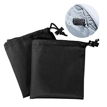 Imagem de Capa de neve para espelho lateral do carro, pacote com 2 unidades de proteção à prova d'água para visão traseira externa, proteção à prova de vento, proteção de espelho à prova de vento, luz solar,