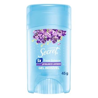 Imagem de Desodorante em Gel Antitranspirante Secret Aroma de Lavanda com pH Balanceado 45g