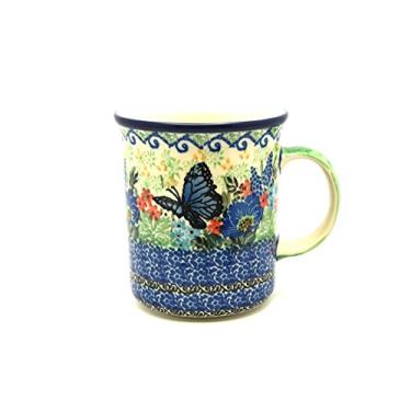 Imagem de Caneca de cerâmica polonesa - Lado reto grande - Assinatura Unikat - U4600
