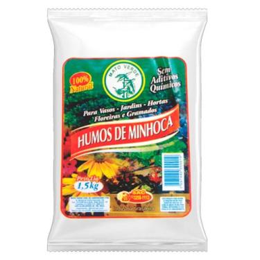 Imagem de Humus De Minhoca 1,5Kg Esterco Adubo Mato Verde Ouro Verde