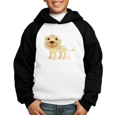 Imagem de Moletom Infantil Leãozinho - Foca na Moda, Branco, Preto, 12