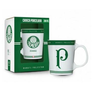 Imagem de Caneca porcelana premium - palmeiras - BRASFOOT