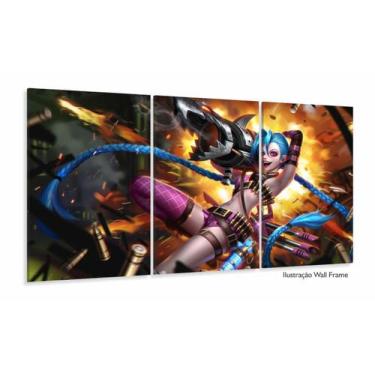 Imagem de Quadro Decorativos League of Legends com 3 peças 125x60 - Wall Frame