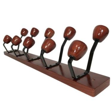 Imagem de Cabide 5 ganchos reto com ganchos duplos para parede ou porta. - Beliz