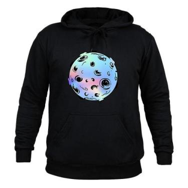 Imagem de Moletom 100% Algodão Inverno Lua  - Surprass, Preto, P