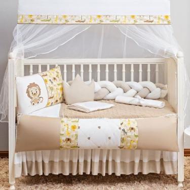 Imagem de Kit Berço Americano Completo Unisex 11 Peças Leão Com Saia - BruceBaby