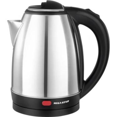 Imagem de Chaleira Eletrica Mega Star TM9506 1500 W 220V - Prata/Preto 1.8L