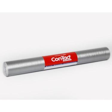 Imagem de Contact Decorado 45CMX10M AÇO Escovado Prata - Plastcover