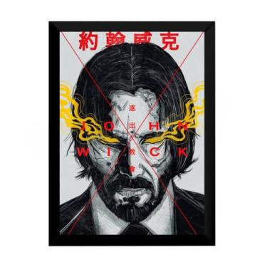 Imagem de Poster Moldurado Asia Arte John Wick Quadro 42x29 - Fanarte