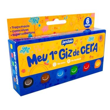 Imagem de Giz de cera "Meu 1º giz" 06 cores - Jandaia